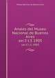 Anales del Museo Nacional de Buenos Aires. ser.3 t.5 1905, Museo Nacional de Buenos Aires 