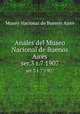 Anales del Museo Nacional de Buenos Aires. ser.3 t.7 1907, Museo Nacional de Buenos Aires 