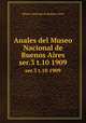 Anales del Museo Nacional de Buenos Aires. ser.3 t.10 1909, Museo Nacional de Buenos Aires 