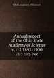 Annual report of the Ohio State Academy of Science. v.1-2 1892-1900, Ohio Academy of Science 