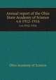 Annual report of the Ohio State Academy of Science. v.6 1912-1916, Ohio Academy of Science 
