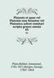 Platonis et quae vel Platonis esse feruntur vel Platonica solent comitari scripta graece omnia. 05, Plato,Bekker, Immanuel, 1785-1871,Burges, George, 1786?-1864 