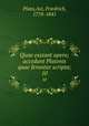 Quae exstant opera; accedunt Platonis quae feruntur scripta;. 10, Plato,Ast, Friedrich, 1778-1841 