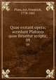 Quae exstant opera; accedunt Platonis quae feruntur scripta;. 09, Plato,Ast, Friedrich, 1778-1841 