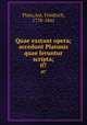 Quae exstant opera; accedunt Platonis quae feruntur scripta;. 07, Plato,Ast, Friedrich, 1778-1841 
