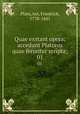 Quae exstant opera; accedunt Platonis quae feruntur scripta;. 01, Plato,Ast, Friedrich, 1778-1841 