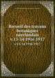 Recueil des travaux botaniques nerlandais. v.13-14 1916 1917, Koninklijke Nederlandse Botanische Vereniging 
