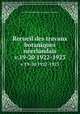 Recueil des travaux botaniques nerlandais. v.19-20 1922-1923, Koninklijke Nederlandse Botanische Vereniging 