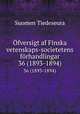 fversigt af Finska vetenskaps-societetens frhandlingar. 36 (1893-1894), Suomen Tiedeseura 