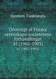 fversigt af Finska vetenskaps-societetens frhandlingar. 45 (1902-1903), Suomen Tiedeseura 