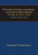 fversigt af Finska vetenskaps-societetens frhandlingar. 54:Afd. A (1911-1912), Suomen Tiedeseura 