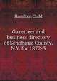 Gazetteer and business directory of Schoharie County, N.Y. for 1872-3, Child, Hamilton, b. 1836 