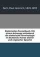 Elektrisches Formelbuch. Mit einem Anhange enthaltend die elektrische Terminologie in deutscher, franzo?sischer und englischer Sprache, Zech, Paul Heinrich, 1828-1893 