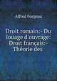 Droit romain:- Du louage d