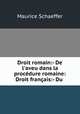 Droit romain:- De l
