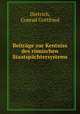 Beitrage zur Kentniss des romischen Staatspachtersystems, Dietrich, Conrad Gottfried 