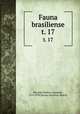 Fauna brasiliense. t. 17, Miranda Ribeiro, Alipio de, 1874-1939,Museu Nacional (Brazil) 