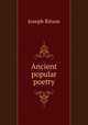 Ancient popular poetry, Ritson, Joseph 