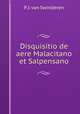Disquisitio de aere Malacitano et Salpensano, P. J. van Swinderen 