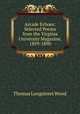 Arcade Echoes: Selected Poems from the Virginia University Magazine, 1859-1890, Thomas Longstreet Wood 