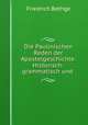 Die Paulinischen Reden der Apostelgeschichte: Historisch-grammatisch und ., Friedrich Bethge 