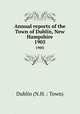 Annual reports of the Town of Dublin, New Hampshire. 1905, Dublin (N.H. : Town) 
