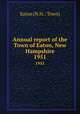 Annual report of the Town of Eaton, New Hampshire. 1951, Eaton (N.H. : Town) 