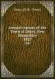 Annual reports of the Town of Derry, New Hampshire. 1927, Derry (N.H. : Town) 