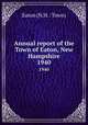 Annual report of the Town of Eaton, New Hampshire. 1940, Eaton (N.H. : Town) 