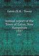 Annual report of the Town of Eaton, New Hampshire. 1927, Eaton (N.H. : Town) 