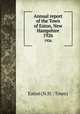 Annual report of the Town of Eaton, New Hampshire. 1926, Eaton (N.H. : Town) 