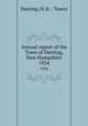 Annual report of the Town of Deering, New Hampshire. 1934, Deering (N.H. : Town) 