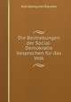 Die Bestrebungen der Social-Demokratie besprochen fur das Volk, Karl Georg von Raumer 