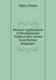 Pension Applications of Revolutionary Soldiers who served from Berksw language=, Mary Owen 