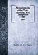 Annual reports of the Town of Dublin, New Hampshire. 1939, Dublin (N.H. : Town) 