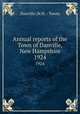 Annual reports of the Town of Danville, New Hampshire. 1924, Danville (N.H. : Town) 