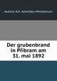 Der grubenbrand in Pribram am 31. mai 1892, Austria. K. K. Ackerbau-Ministerium 