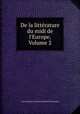 De la litterature du midi de l