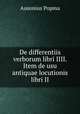 De differentiis verborum libri IIII. Item de usu antiquae locutionis libri II, Ausonius Popma 