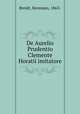 De Aurelio Prudentio Clemente Horatii imitatore, Breidt, Hermann, 1863- 