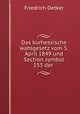 Das kurhessische wahlgesetz vom 5. April 1849 und Section symbol 153 der ., Friedrich Oetker 