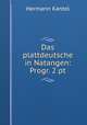Das plattdeutsche in Natangen: Progr. 2 pt, Hermann Kantel 