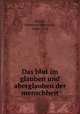 Das blut im glauben und aberglauben der menschheit, Strack, Hermann Leberecht, 1848-1922 