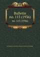 Bulletin. no. 113 (1936), Smithsonian Institution. Bureau of American Ethnology 
