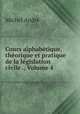 Cours alphabetique, theorique et pratique de la legislation civile ., Volume 4, Michel Andre 
