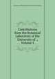 Contributions from the Botanical Laboratory of the University of ., Volume 5, University of Pennsylvania. Botanical Laboratory 