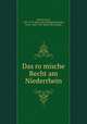 Das ro?mische Recht am Niederrhein, Kohler, Josef, 1849-1919. [from old catalog],Liesegang, Erich, 1860-1931. [from old catalog] 