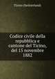 Codice civile della repubblica e cantone del Ticino, del 15 novembre 1882, Ticino (Switzerland) 