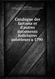 Catalogue des factums et d