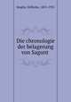 Die chronologie der belagerung von Sagunt, Sieglin, Wilhelm, 1855-1935 